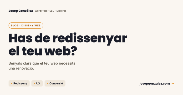 5 claus per saber si has de redissenyar el teu web