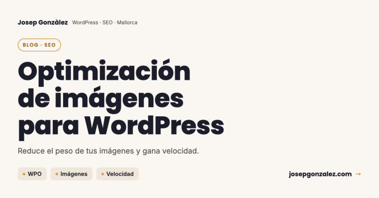 Optimización de imágenes para WordPress