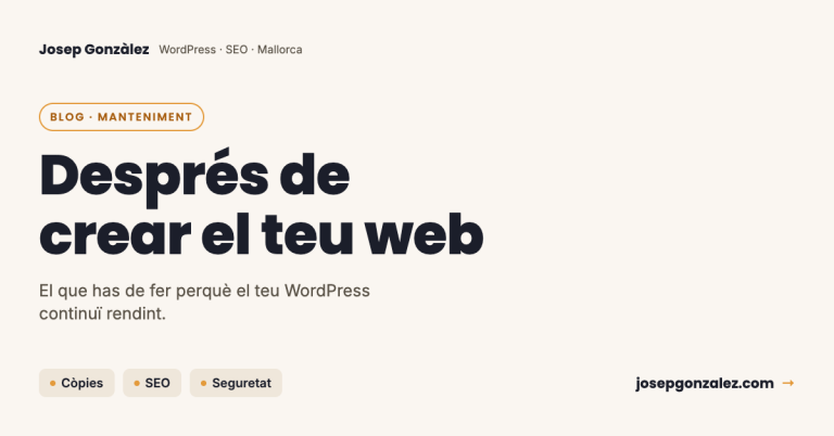 5 passos per fer després de crear el teu web
