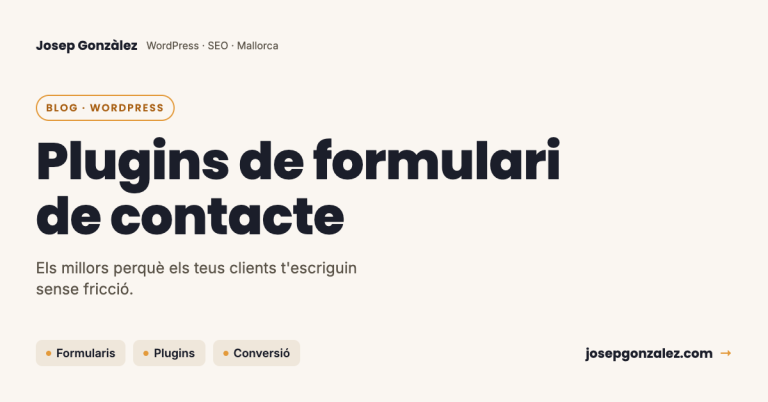 Els 4 millors plugins de formulari de contacte per a WordPress