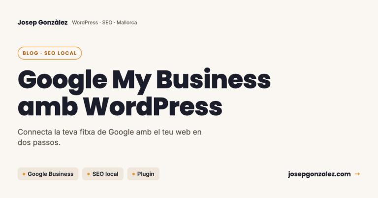 Potencia el teu Google My Business amb WordPress