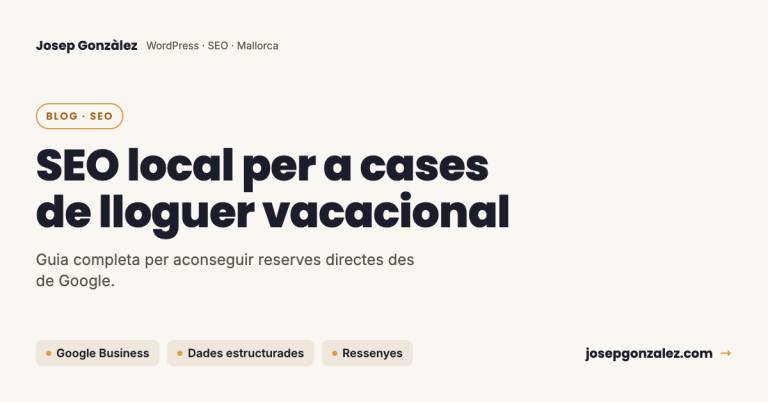 SEO Local per a Cases de Lloguer Vacacional: Guia Completa 2026