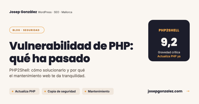 Aviso de vulnerabilidad crítica de PHP (PHP2Shell) con gravedad 9,2: actualiza PHP